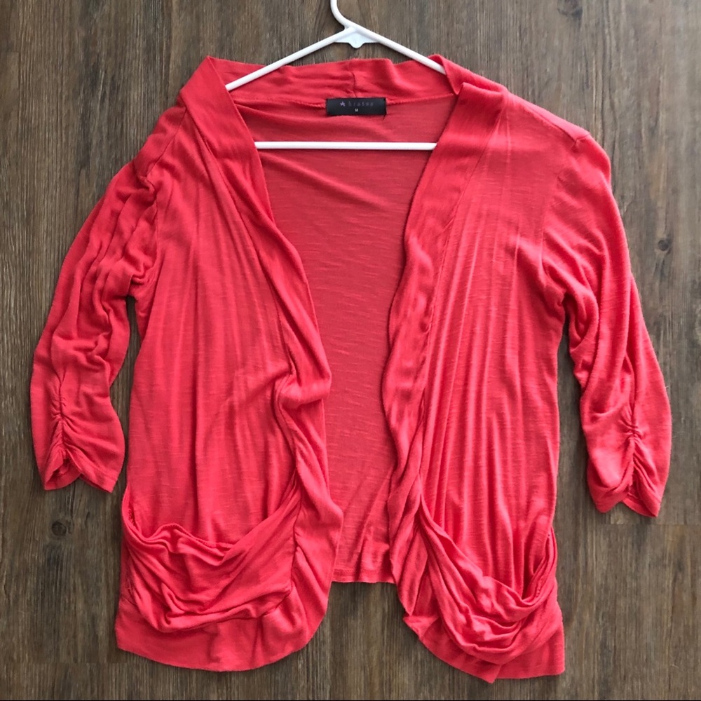 Peach pink open front lightweight cardigan ❤️💗